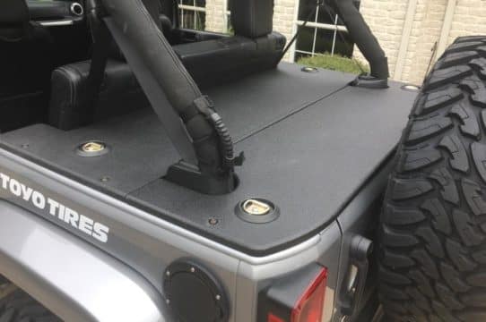 Jeep wrangler new arrivals hard cargo cover